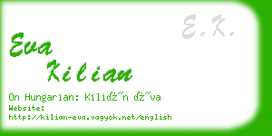 eva kilian business card